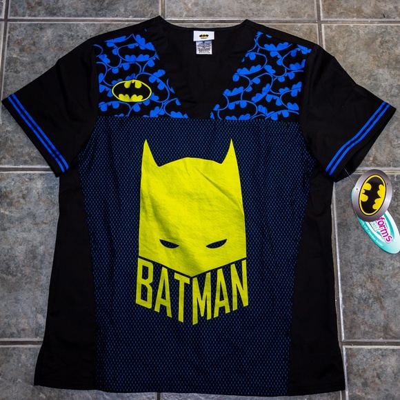 Batman Short Sleeve Scrub Top (M)